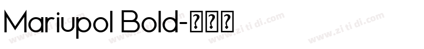 Mariupol Bold字体转换